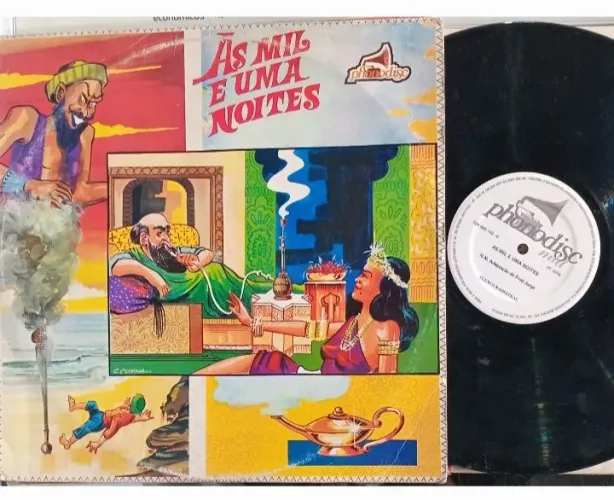 LP Fred Jorge e Elenco Radiatral As mil e uma noites 1976 Ótimo estado