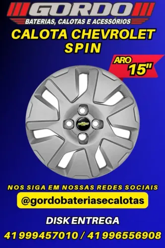 jogo de calota colbat e spin aro 15 modelos original gm 