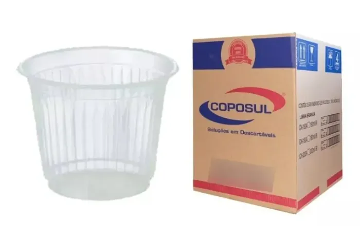 Copo Descartável 50ml Café - 900 unid + Mexedor