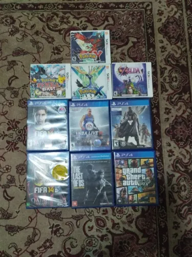 Coleção de Jogos PS4 e 3DS