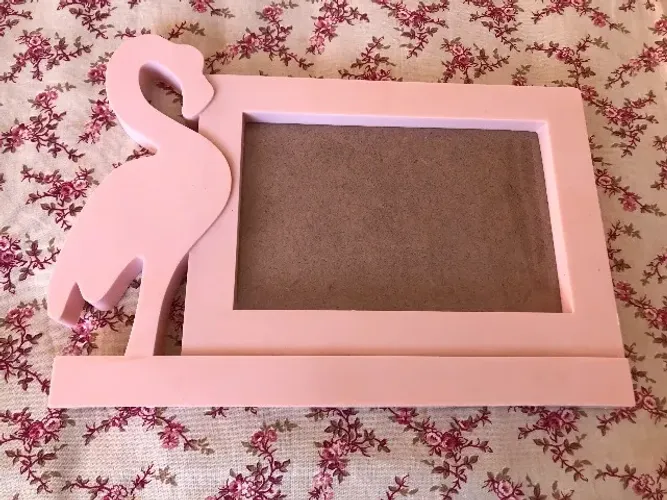 Porta Retrato Rosa De Flamingo