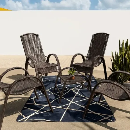 JOGO DE ÁREA DE FIBRA 5 PEÇAS