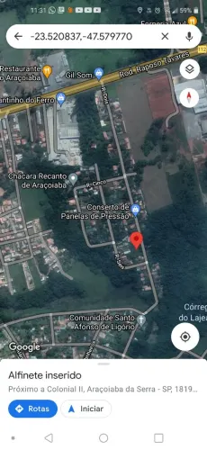 Terreno colonial2 , Araçoiaba da Serra a 300 metros da Raposo Tavares ...
