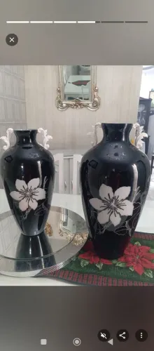 Decoração para casa Vaso lapidado De Cristal
