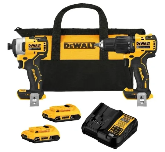 Kit Parafusadeira e Furadeira de Impacto Dewalt 20V Brushless