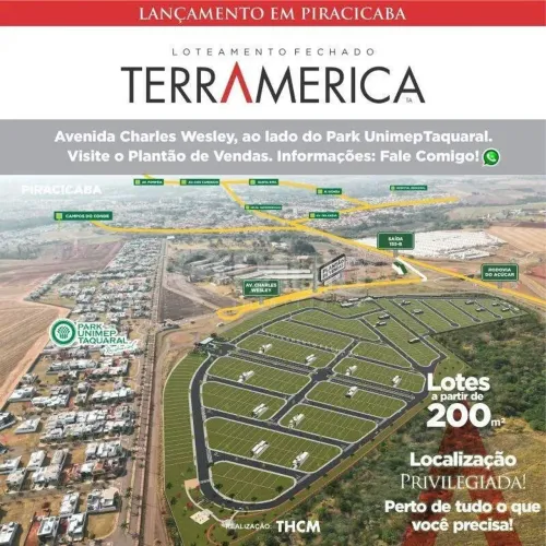 Terrenos em Condomínio à venda, Taquaral - Piracicaba/SP