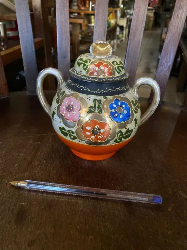 Açucareiro Japonês pintado à mão (ref:134)