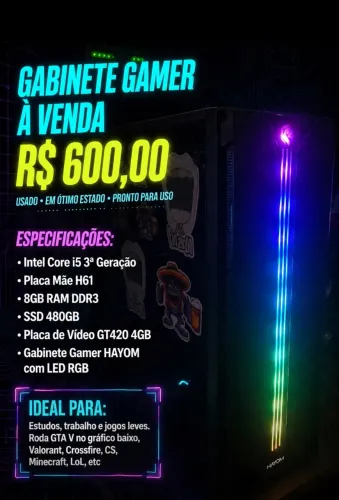 Gabinete Gamer .