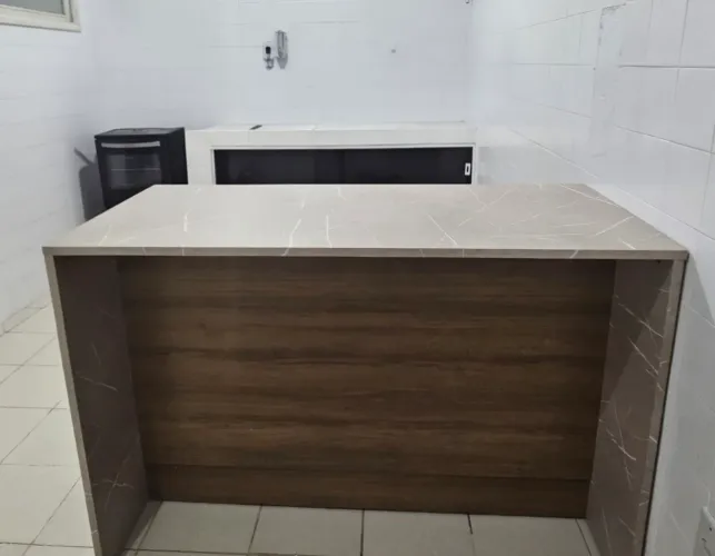 Balcão Bancada gourmet e armário