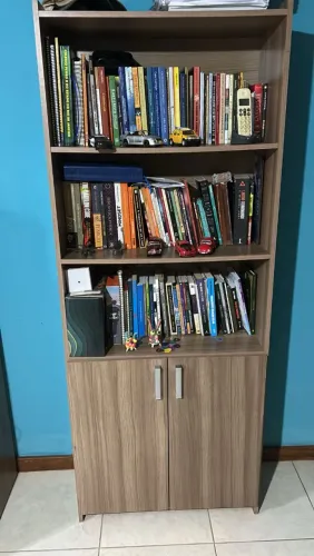Estante para Livros e Decoração com 2 Portas - Excelente Estado
