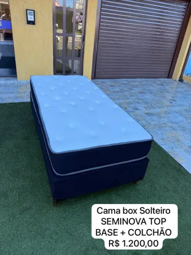 Cama box SOLTEIRO SEMINOVA TOP - ENTREGAMOS