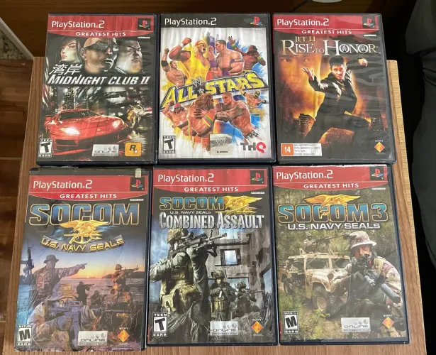 Lote 6 Jogos PS2 Originais (Envio Olx Pay)