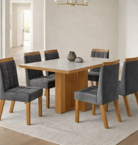 Mesa Alana 6 Cadeiras! Pronta Entrega!