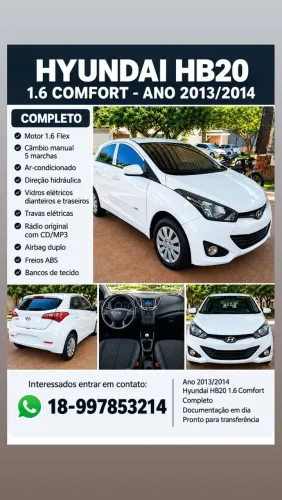 Hyundai HB20 C./c.plus/c.style 1.6 Flex 16V Mec. 2014