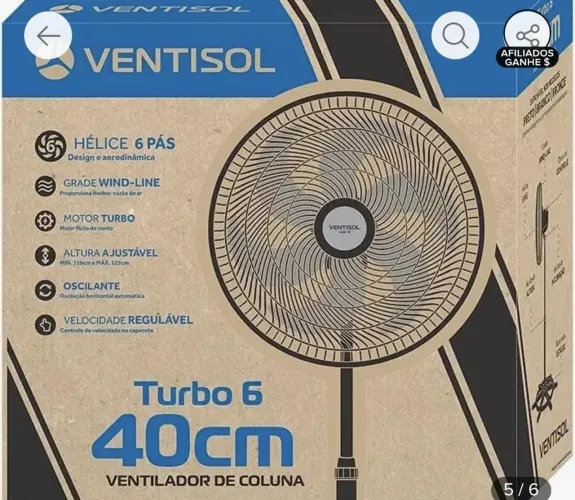 Vendo esse ventilador novo na caixa 280