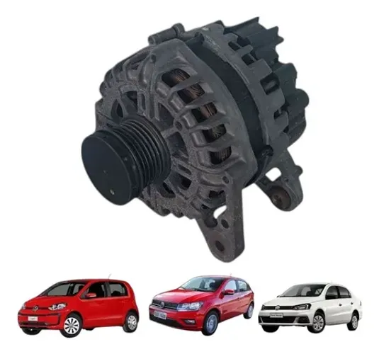 Alternador 90a 14v Vw Gol Up Fox 1.0 3cc 12v Msi 2016 A 2023