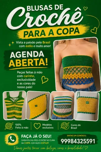 Roupa do brasil de croche