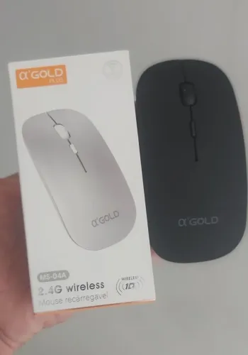 Mouse sem fio recarregável