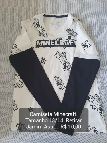 Camiseta Manga longa Tamanho 13/14