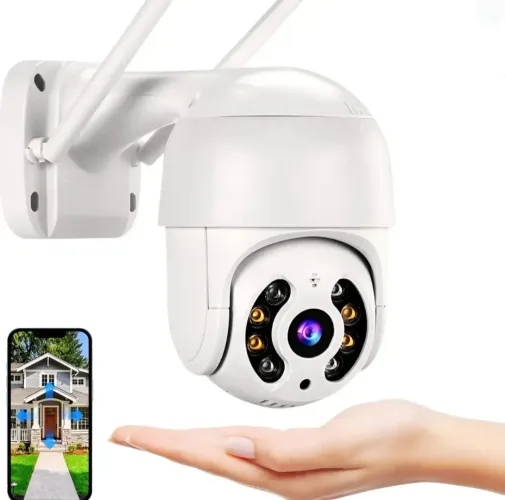 Câmera de segurança 360° externa a Prova d'Agua + cartão de memória 32gb *Recondicionada