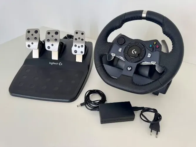 Volante Logitech G920 Driving Force Feedback Pedais Xbox Series X S Xbox One PC Simulador