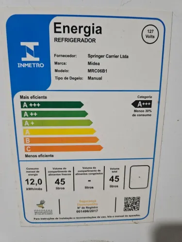Frigobar Midea MTC06B1