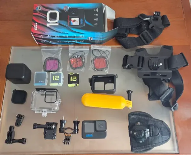 Camera go pro hero 10 com bateria reservas telesim