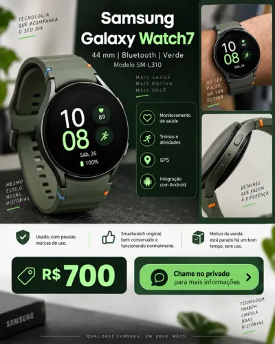 Samsung Galaxy Watch7 44mm Bluetooth - Verde