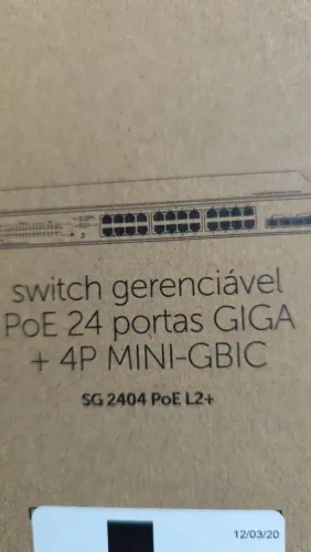 Switch gerenciável Poe 24 portas + 4P mini-GBIC INTELBRAS 