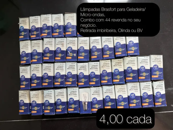 Lâmpadas Brasfort para Geladeira/ Micro-ondas