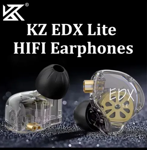 KZ edx lite, jogos e retorno de palco, com microfone 