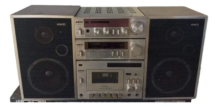 Micro System Modulado Vintage Aiko System Td 3000 Completo # (Usado)
