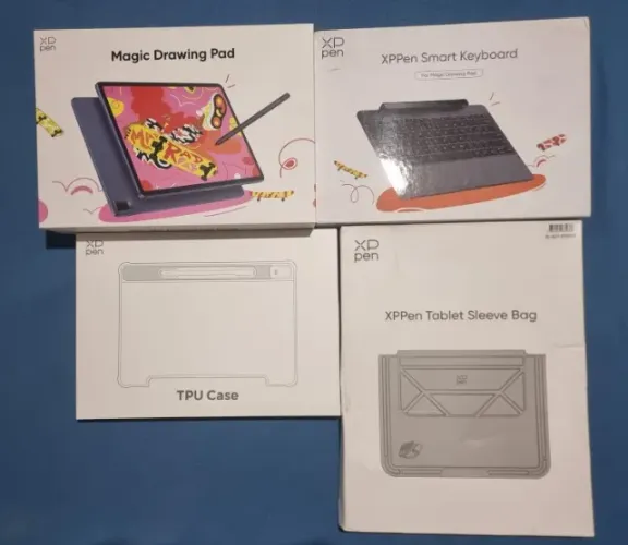 Tablet XPPen Magic Drawing Pad 12.2"+capa XPPen tablet sleeve bag+XPPen smart keyboard