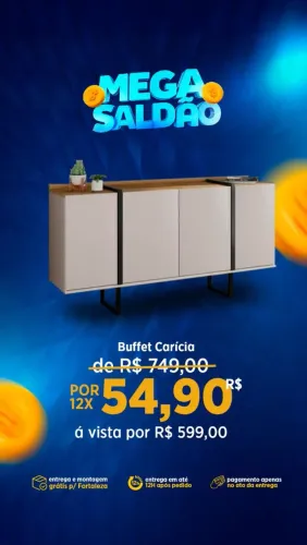 Promoção! Buffet Carícia- Entrega e montagem grátis pra Fortaleza 