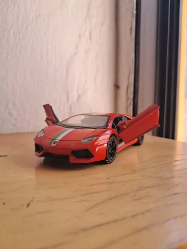 miniatura lamborghini aventador laranja
