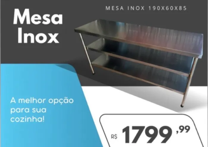 Bancada inox 