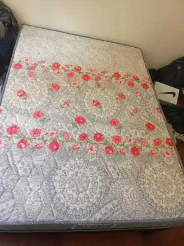 Cama com colchão conjugado box linha supreme