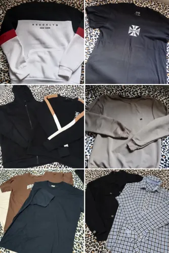 Lote de roupas masculinas 
