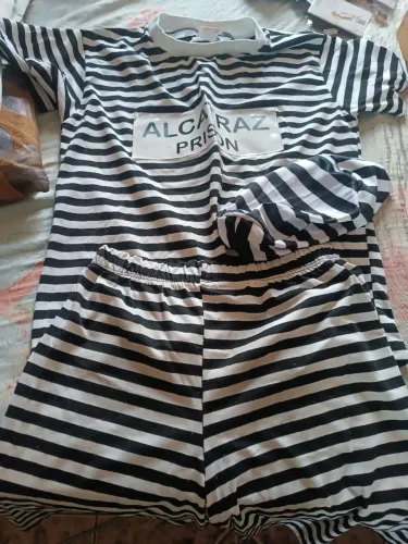 Roupa presidiário infantil tamanho G