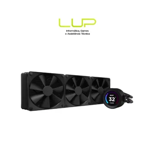 (LOJA FÍSICA) Water Cooler NZXT Kraken Elite 360, 360mm, Com Display de 2,4