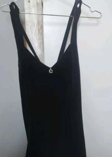 Vestido preto longo 