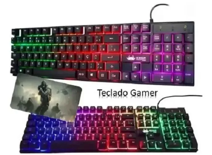 Teclado semi-mecânico knup RGB