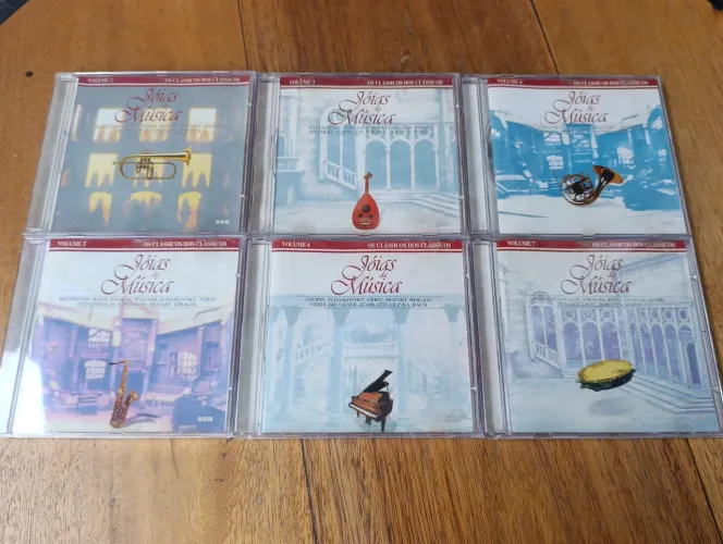 CDs JÓIAS DA MÚSICA OS CLÁSSICOS DOS CLÁSSICOS REVISTA CARAS VOLUMES 2 A 7