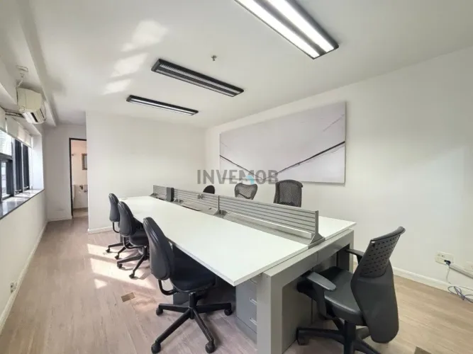 Sala mobiliada para alugar no Itaim Bibi
