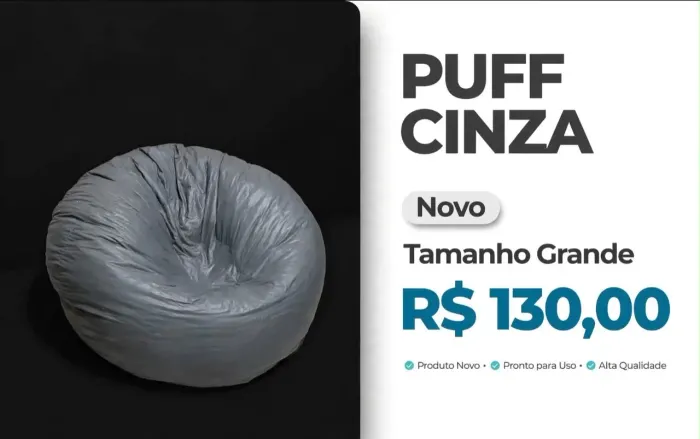 Puf confortável puff