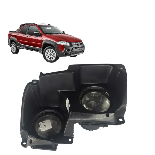 *Suporte com Farol Milha Esquerdo Strada Adventure 2014/2016