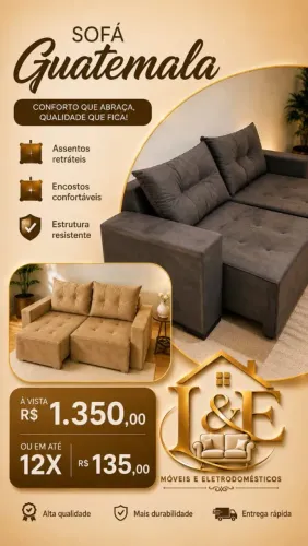 Sofa Retratil Guatemala 1.90cm