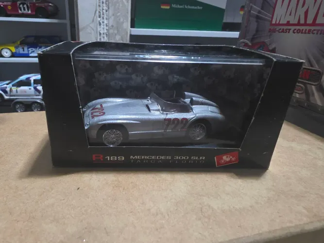 Miniatura 1:43 bruma mercedes 300 slr rara nova #722