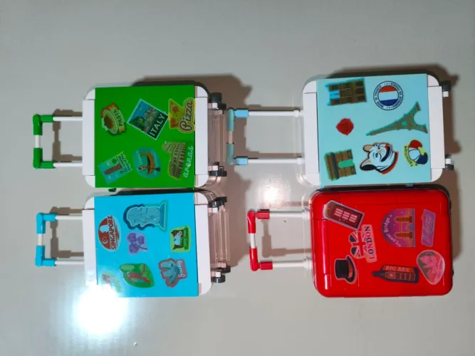 Lote de Malas de viagem BloxBrix(similar lego)