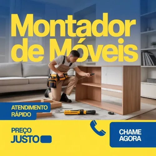 Montador de móveis. Atendimento rápido e montagem sem complicação.